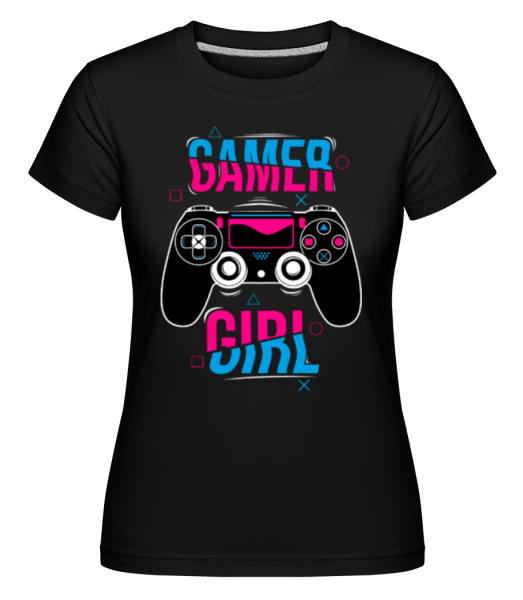 Gamer Girl -  Shirtinator tričko pro dámy - Černá - Napřed
