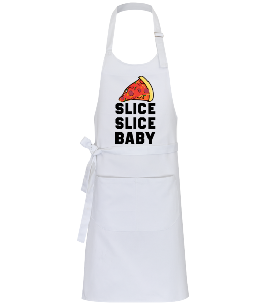 Pizza Slice Slice Dětská - Profesionální zástĕra - Bílá - Napřed