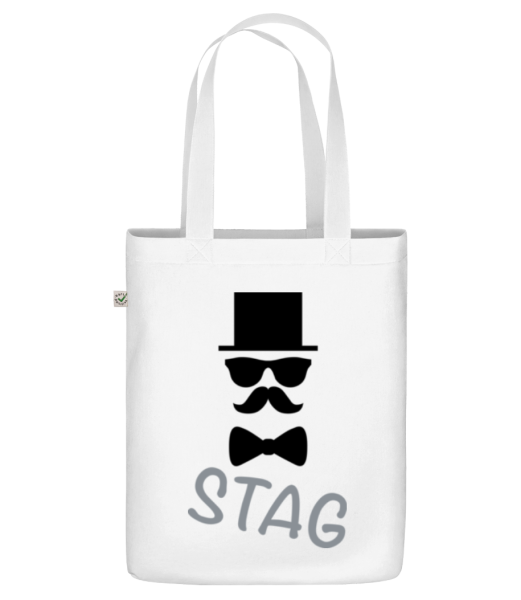 Stag - Knír - Organická taška - Bílá - Napřed
