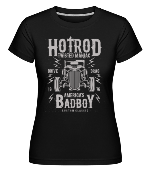 Twisted Hotrod -  Shirtinator tričko pro dámy - Černá - Napřed