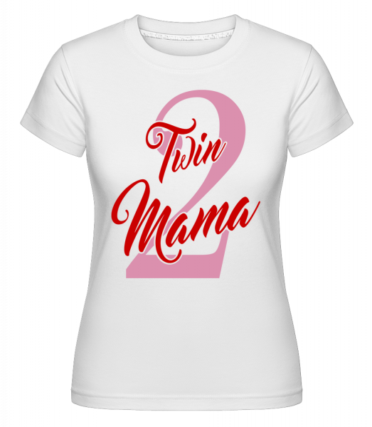 dvojče Mama -  Shirtinator tričko pro dámy - Bílá - Napřed
