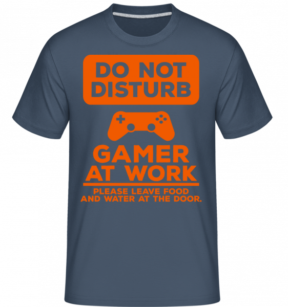 Do Not Disturb Gamer -  Shirtinator tričko pro pány - Džínovina - Napřed