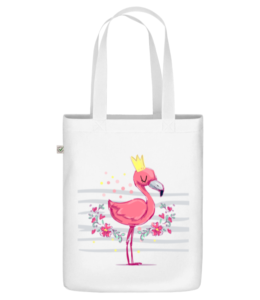Royal Flamingo - Organická taška - Bílá - Napřed