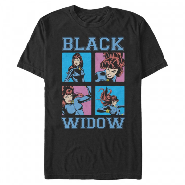 Marvel - Avengers - Black Widow Pop Widow - Pánské Tričko - Černá - Napřed