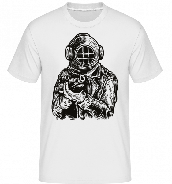 Diver Soldier -  Shirtinator tričko pro pány - Bílá - Napřed