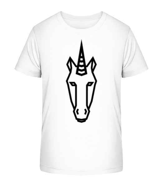 Unicorn Prkno Plain - Detské Bio tričko Stanley Stella - Bílá - Napřed