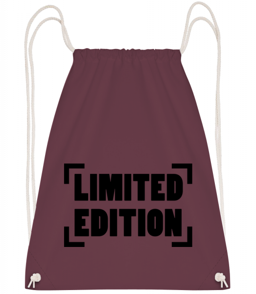 Limited Edition Logo - Drawstring batoh se šňůrkami - Bordeaux - Napřed