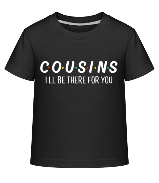 Cousins Friends - Dĕtské Shirtinator tričko - Černá - Napřed