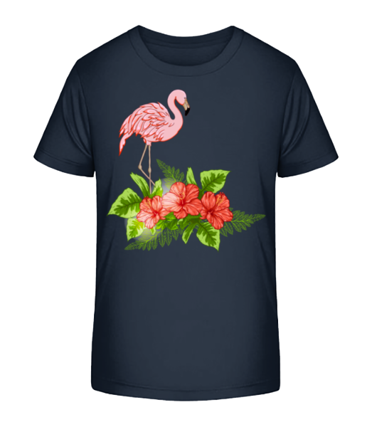 Flamingo In Paradise - Detské Bio tričko Stanley Stella - Namořnická modrá - Napřed