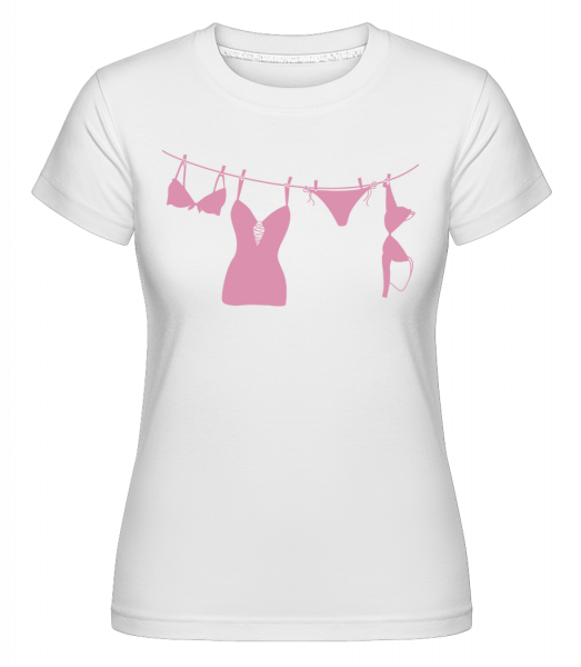 Sexy spodní prádlo Icon -  Shirtinator tričko pro dámy - Bílá - Napřed