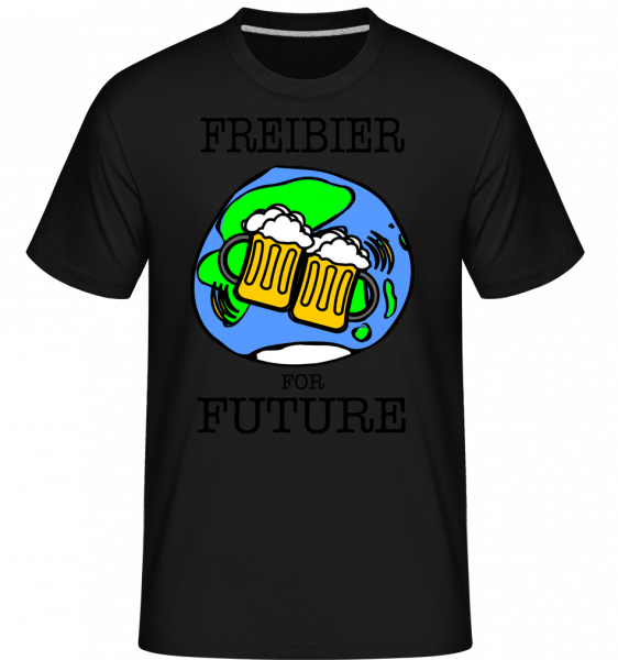 Freibier Pro budoucnost -  Shirtinator tričko pro pány - Černá - Napřed