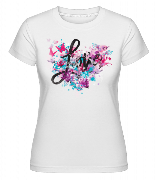 Love -  Shirtinator tričko pro dámy - Bílá - Napřed