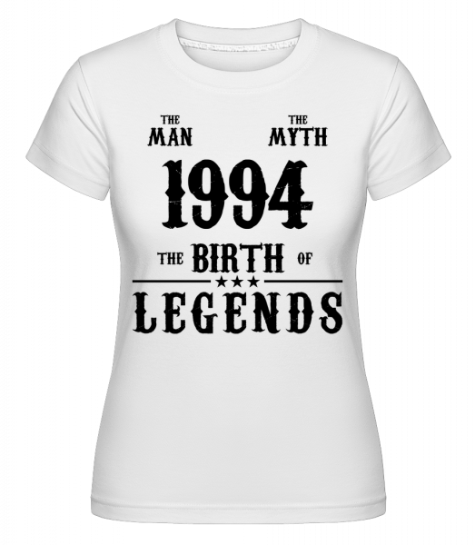 1994 Man Myth -  Shirtinator tričko pro dámy - Bílá - Napřed
