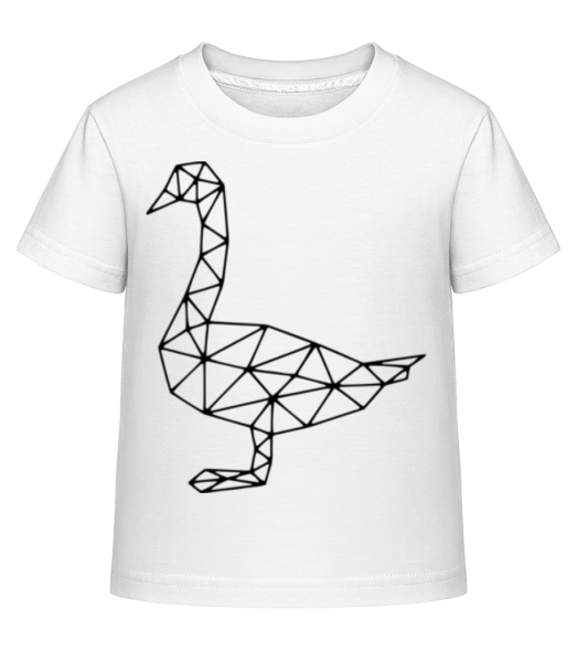 polygon Duck - Dĕtské Shirtinator tričko - Bílá - Napřed