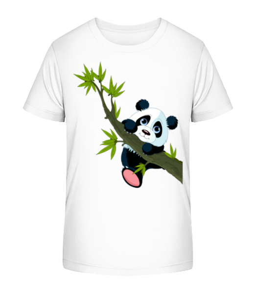 Panda na větvi - Detské Bio tričko Stanley Stella - Bílá - Napřed