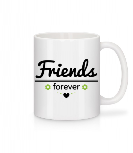 přátelé navždy - Keramický hrnek - Bílá - Napřed
