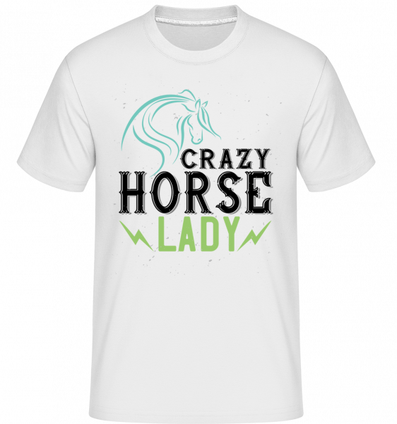 Crazy Horse Lady -  Shirtinator tričko pro pány - Bílá - Napřed