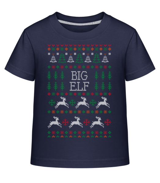 Big Elf - Dĕtské Shirtinator tričko - Namořnická modrá - Napřed