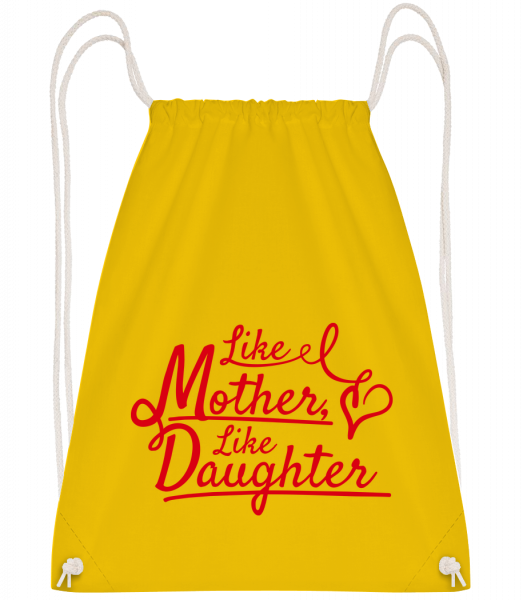 Like Mother Like Daughter - Drawstring batoh se šňůrkami - Žlutá - Napřed