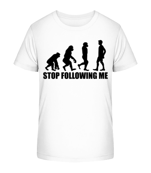 Stop Following Me - Detské Bio tričko Stanley Stella - Bílá - Napřed