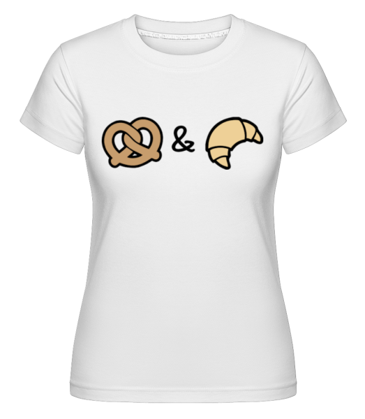 Preclík & Croissant -  Shirtinator tričko pro dámy - Bílá - Napřed