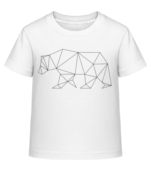 Polygon Bear - Dĕtské Shirtinator tričko - Bílá - Napřed