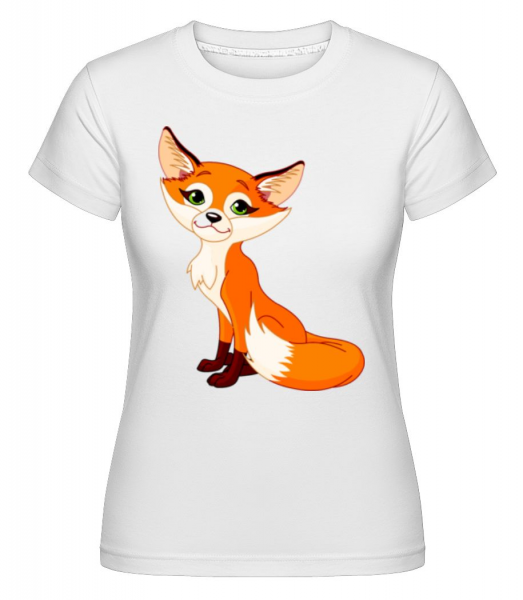 Cute Fox -  Shirtinator tričko pro dámy - Bílá - Napřed
