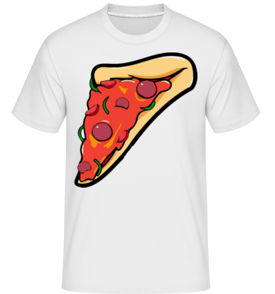 pizza Část -  Shirtinator tričko pro pány - Bílá - Napřed