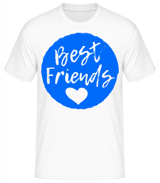 Best Friends Love - Basic T-Shirt - Bílá - Napřed