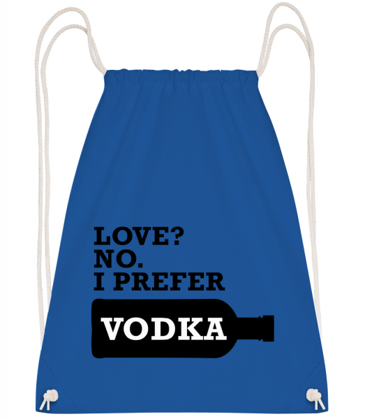 I Prefer Vodka - Drawstring batoh se šňůrkami - Královská modrá - Napřed