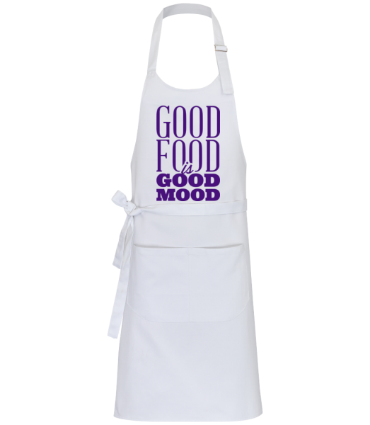 Good Food Is Good Mood - Profesionální zástĕra - Bílá - Napřed
