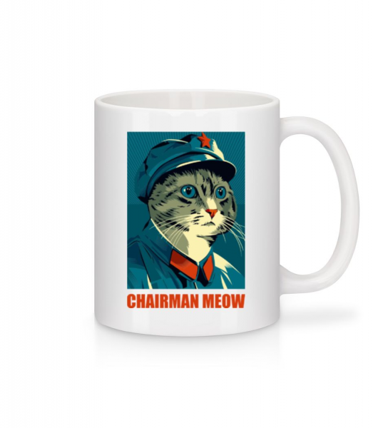 Chairman Meow - Keramický hrnek - Bílá - Napřed