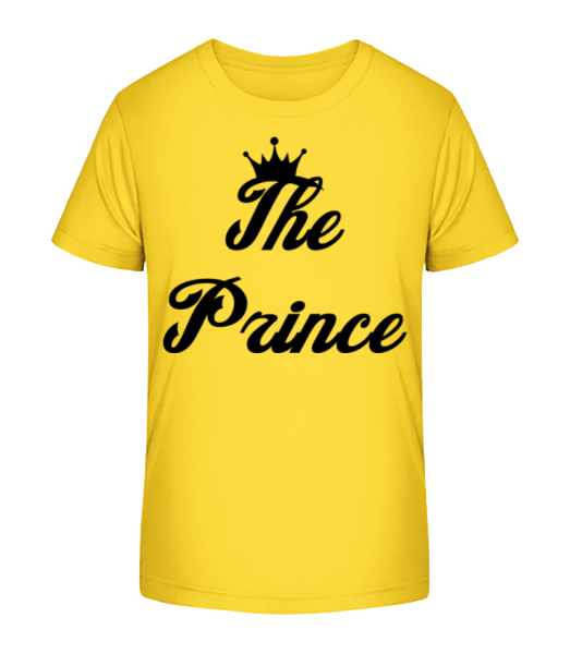 Princ - Detské Bio tričko Stanley Stella - Žlutá - Napřed