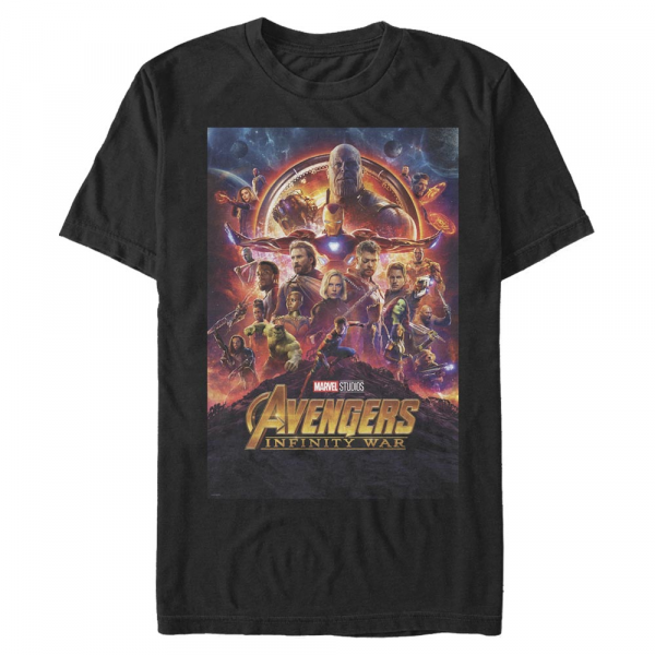 Marvel - Avengers Infinity War - Skupina InfinityWar Poster - Pánské Tričko - Černá - Napřed