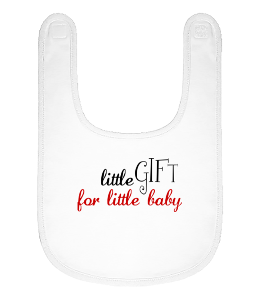 Malý dárek pro Děťátko - Bio bryndáček pro miminka - Bílá - Napřed