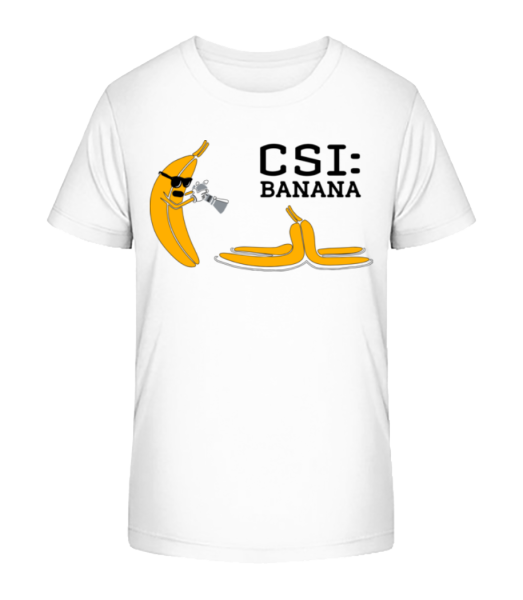 CSI Banana - Detské Bio tričko Stanley Stella - Bílá - Napřed