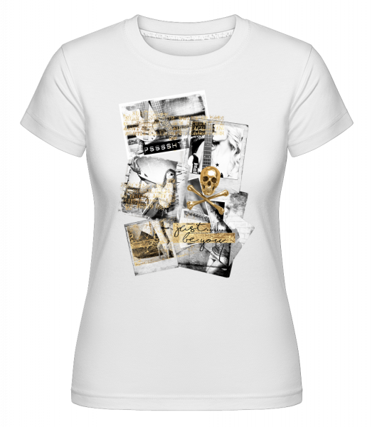 Golden Lifestyle -  Shirtinator tričko pro dámy - Bílá - Napřed
