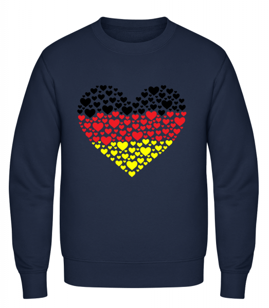 Hearts Germany - Klasická mikina sg - Namořnická modrá - Napřed