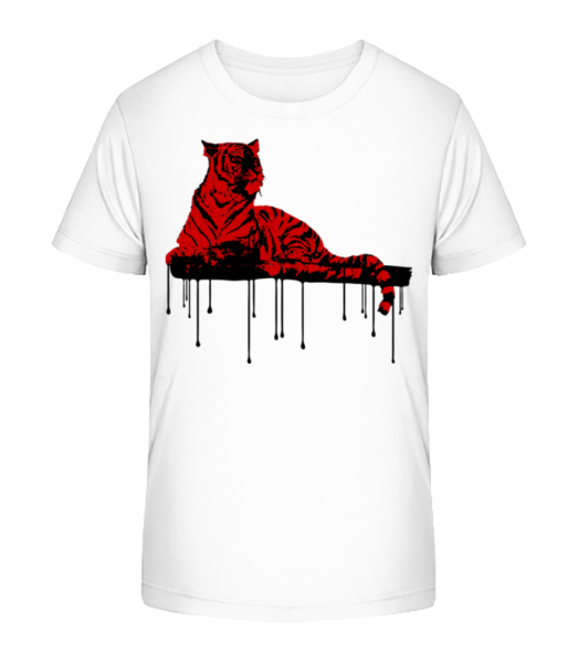 Red Tiger - Detské Bio tričko Stanley Stella - Bílá - Napřed