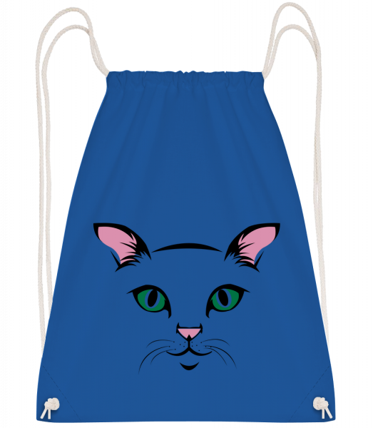 Cute Cat Kids - Drawstring batoh se šňůrkami - Královská modrá - Napřed