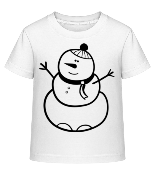 Fat Snowman - Dĕtské Shirtinator tričko - Bílá - Napřed