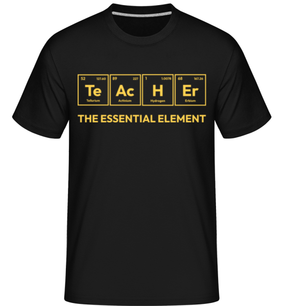 Teacher Element -  Shirtinator tričko pro pány - Černá - Napřed