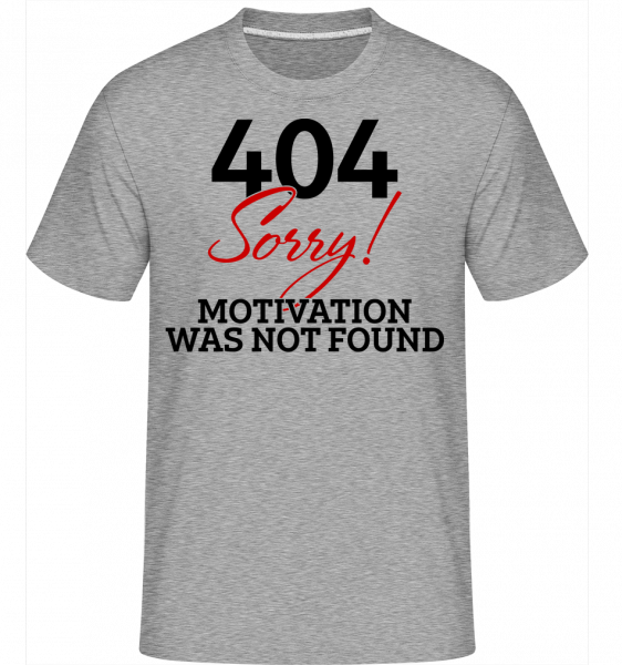 404 Motivace Not Found -  Shirtinator tričko pro pány - Melirovĕ šedá - Napřed