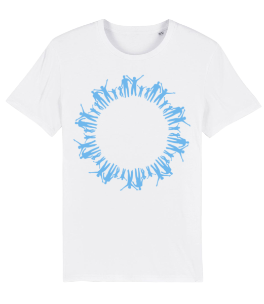Human Circle - Pánské bio tričko Stanley Stella - Bílá - Napřed