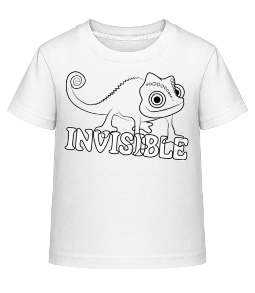 Invisible Chameleon - Dĕtské Shirtinator tričko - Bílá - Napřed