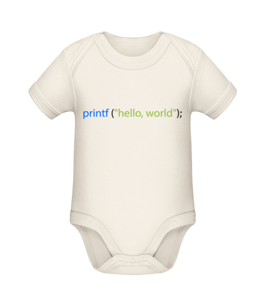 Printf Hello Word - Bio body pro děti - Krémová - Napřed