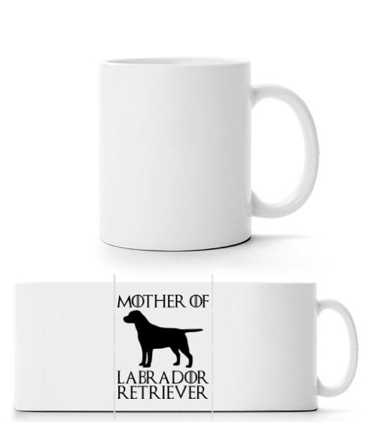 Matka Labradorský retrívr - Panoráma hrnek - Bílá - Napřed