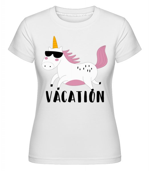 dovolená Unicorn -  Shirtinator tričko pro dámy - Bílá - Napřed