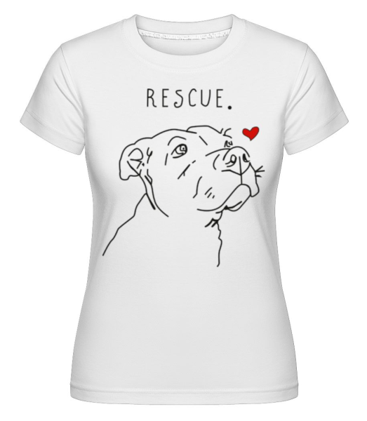 Rescue Dog 2 -  Shirtinator tričko pro dámy - Bílá - Napřed