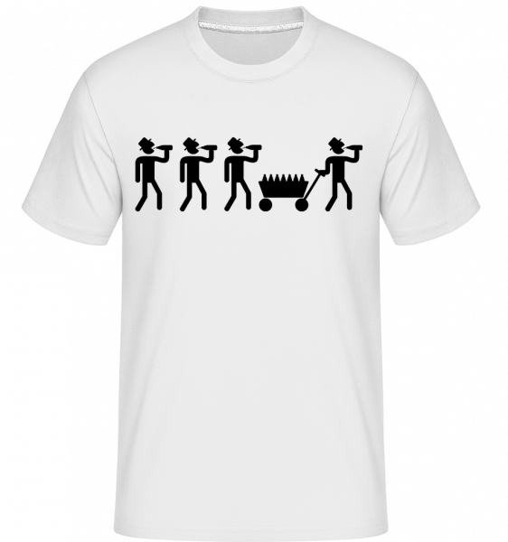 Father's Day Party -  Shirtinator tričko pro pány - Bílá - Napřed